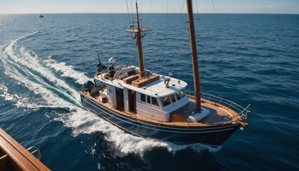 Pêche en bateau au jig et prospection des fonds profonds marins